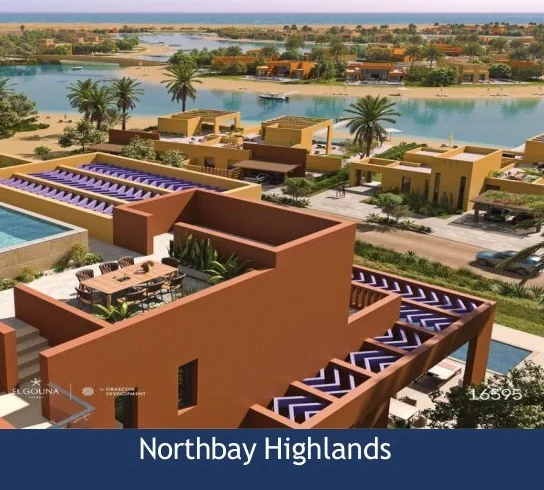 Scenic aerial view of El Gouna showcasing lagoons, islands and luxury coastal living in Egypt
