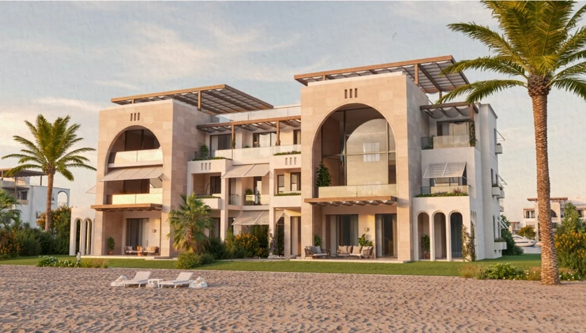 Beachfront apartments at Fanadir Shores El Gouna with direct Red Sea access and premium coastal lifestyle