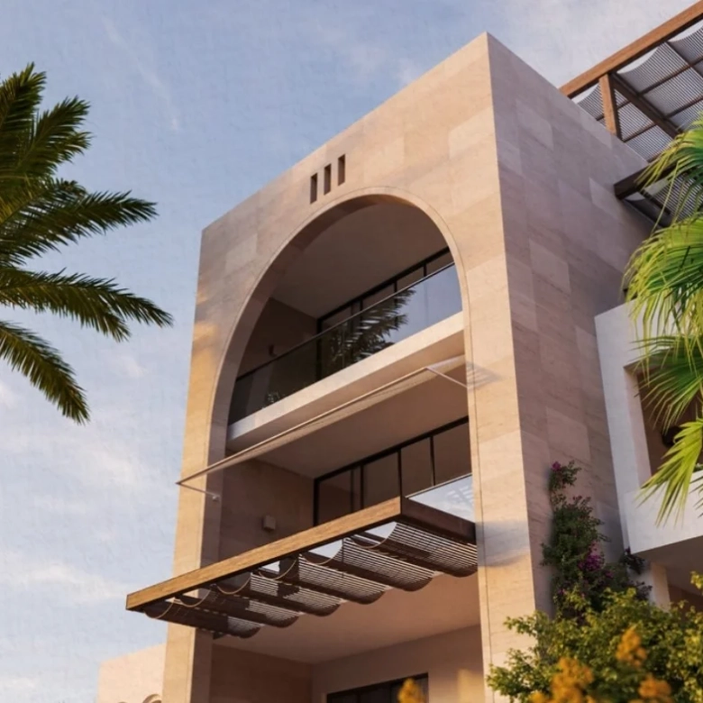 Contemporary architecture at Fanadir Shores El Gouna designed for luxury waterfront living