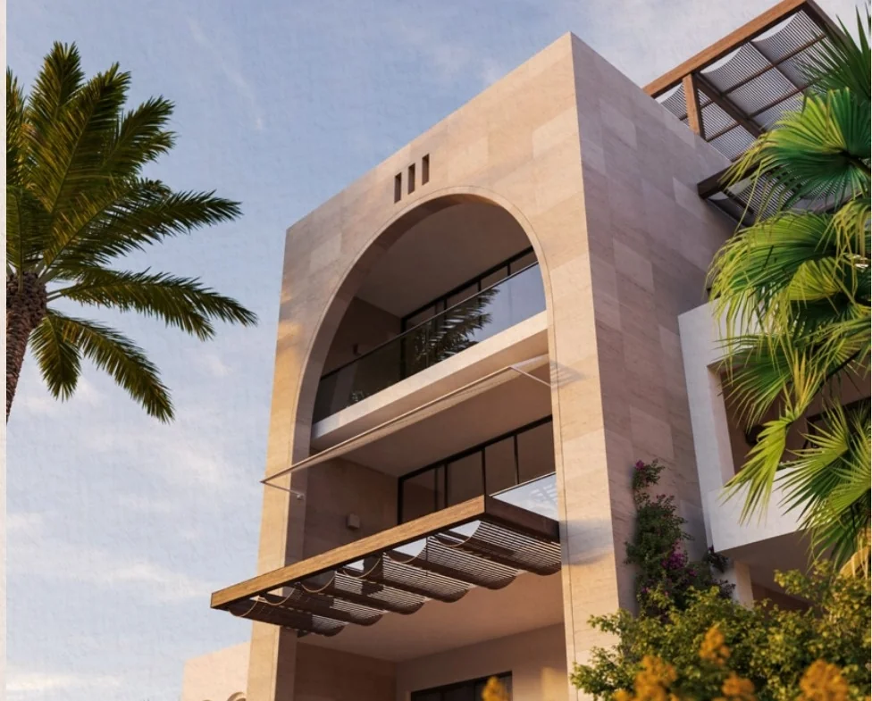 Contemporary architecture at Fanadir Shores El Gouna designed for luxury waterfront living
