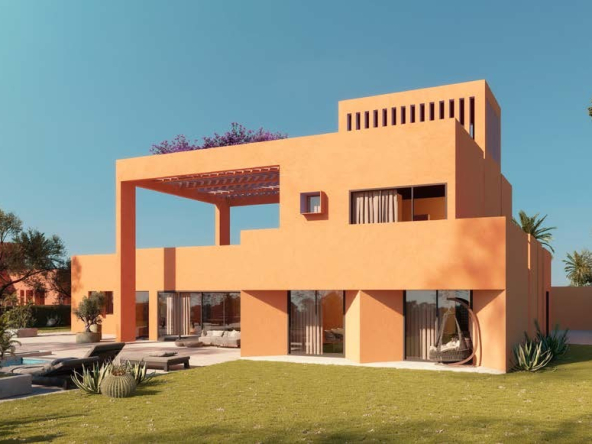 Luxury waterfront villa at North Bay El Gouna with modern architecture and private outdoor spaces