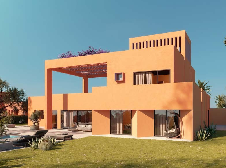 Luxury waterfront villa at North Bay El Gouna with modern architecture and private outdoor spaces