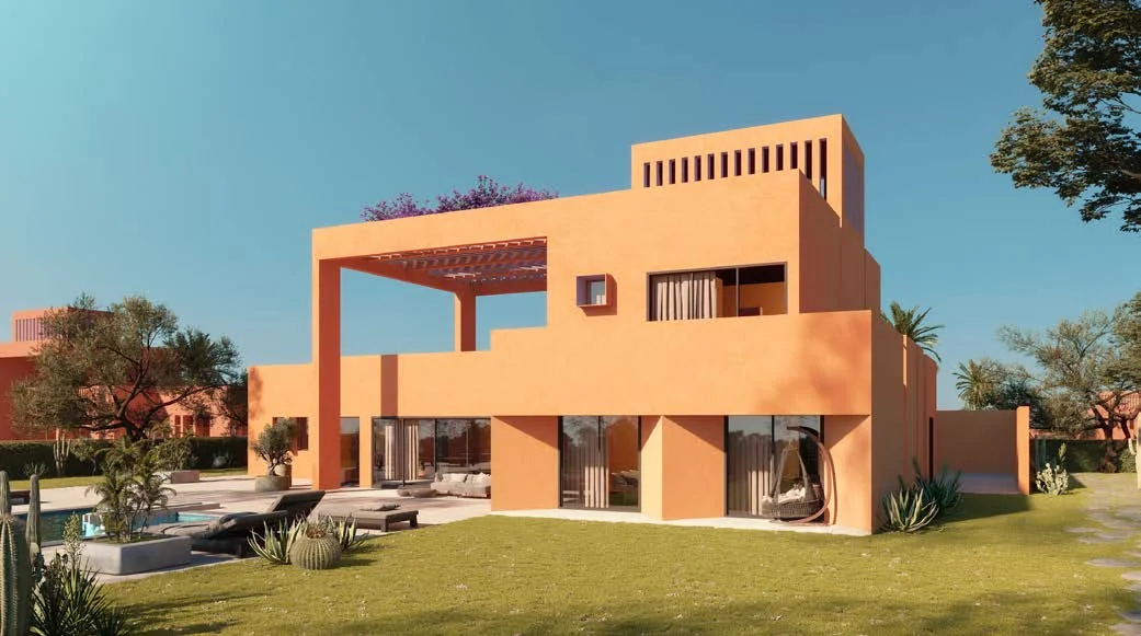 Luxury waterfront villa at North Bay El Gouna with modern architecture and private outdoor spaces