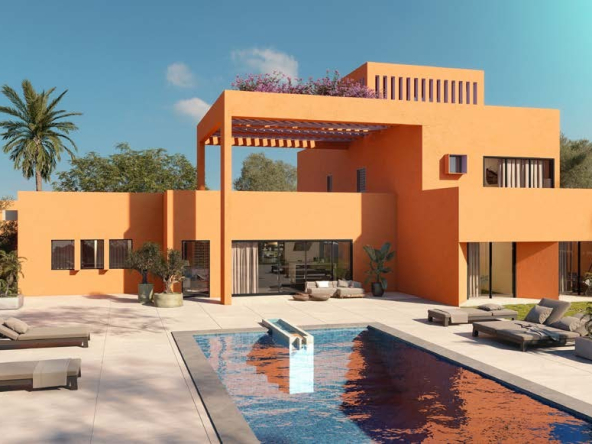 Private pool villa at North Bay El Gouna overlooking scenic lagoon views in a luxury coastal community