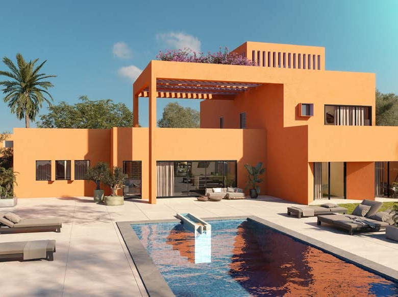 Private pool villa at North Bay El Gouna overlooking scenic lagoon views in a luxury coastal community