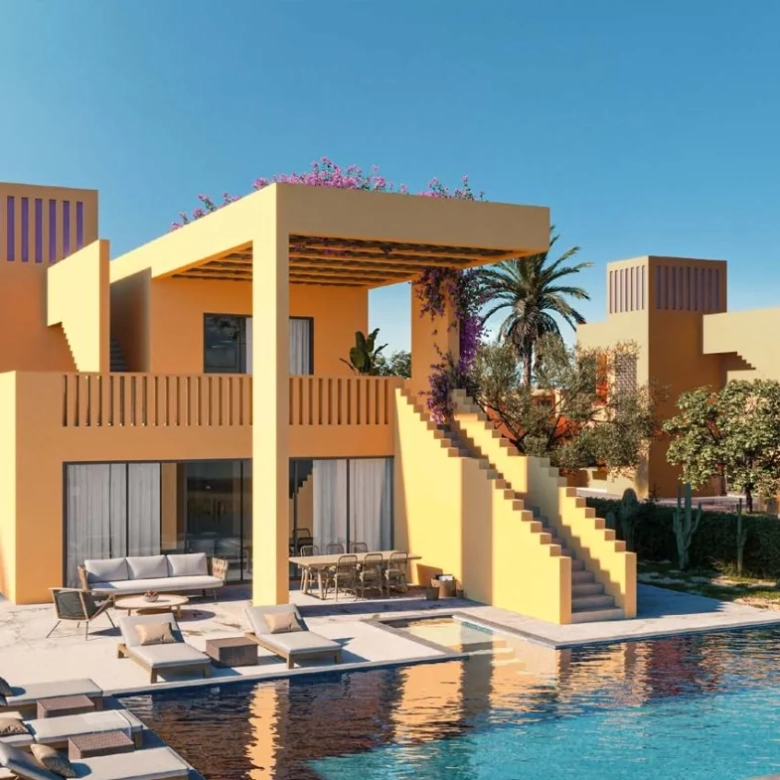 Modern villa with pool view at North Bay El Gouna designed for luxury coastal living