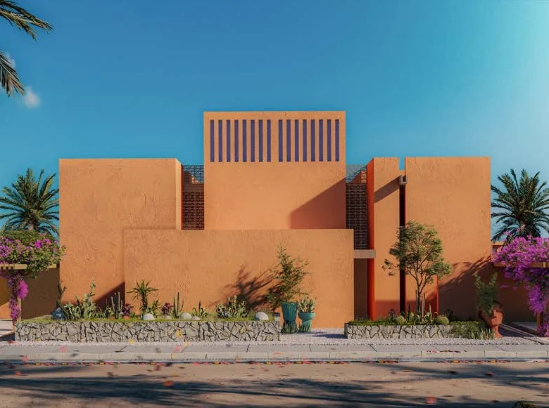 Modern villa exterior at North Bay El Gouna with refined architecture and landscaped setting