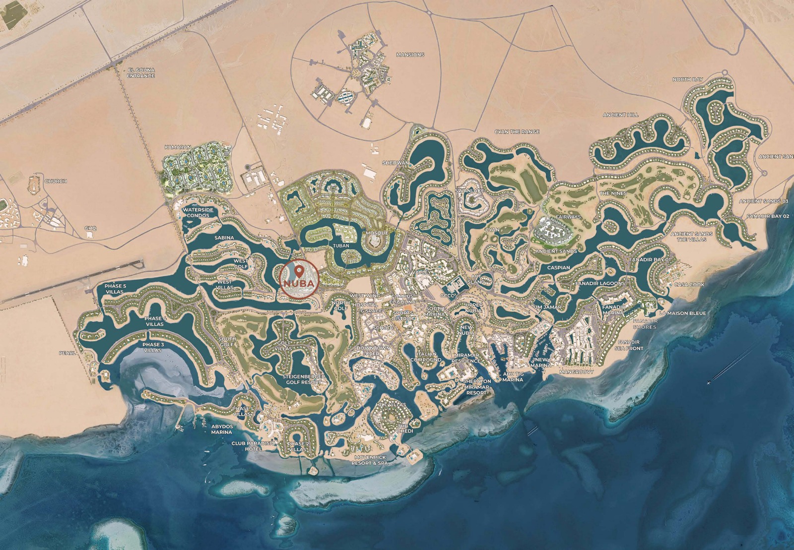 nuba-el-gouna-map-location