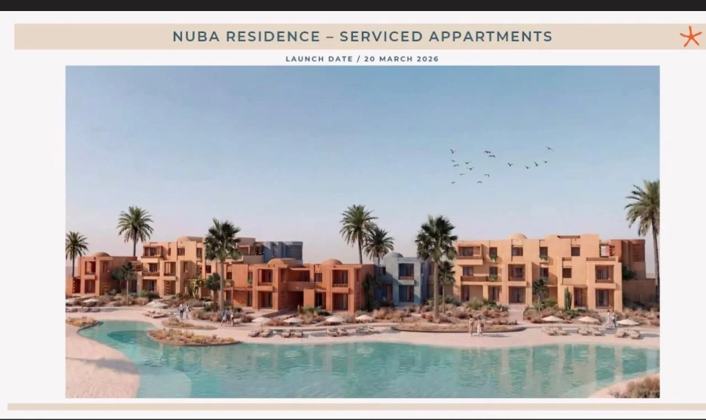 Fully serviced apartments at NUBA El Gouna designed for luxury coastal living and investment
