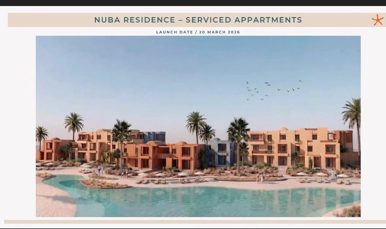 Fully serviced apartments at NUBA El Gouna designed for luxury coastal living and investment