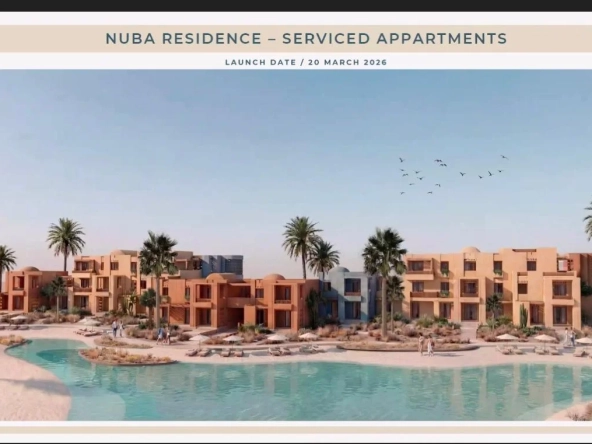 Fully serviced apartments at NUBA El Gouna designed for luxury coastal living and investment