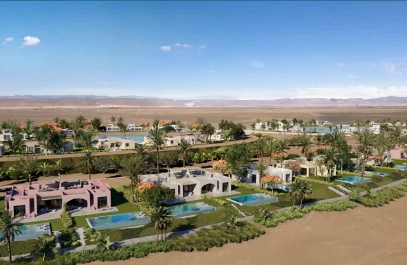 Luxury villa community at The Nines El Gouna overlooking scenic landscapes and premium coastal surroundings