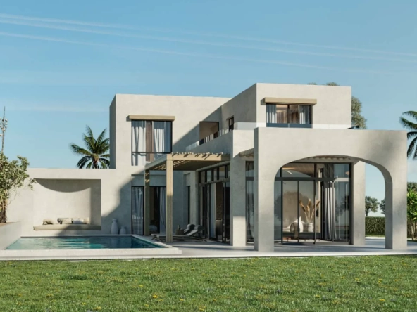 Modern luxury villa at The Nines El Gouna with elegant architecture and private outdoor spaces