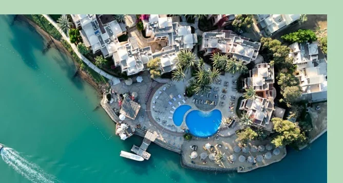 Luxury villa community at The Nines El Gouna with scenic open surroundings