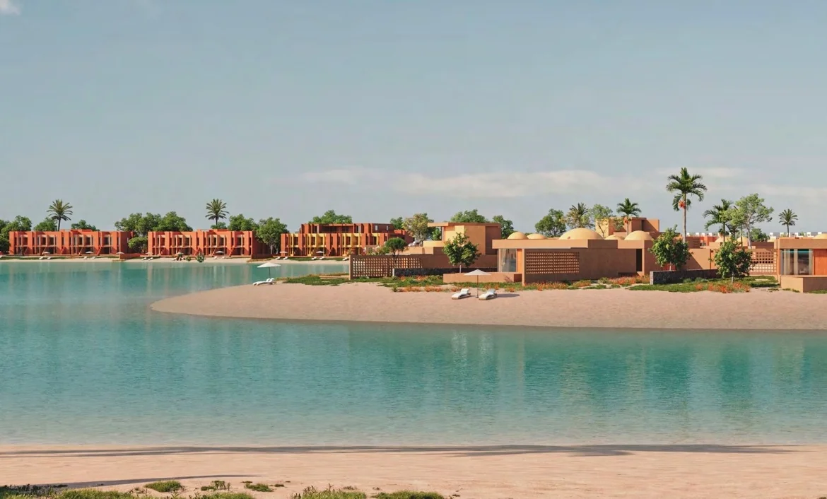 Lagoon community living at Tuban El Gouna with scenic waterfront surroundings
